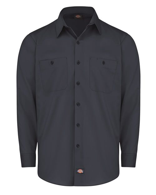 Dickies. Industrial Worktech Ventilated Long Sleeve Work Shirt - Tall Sizes. LL51T