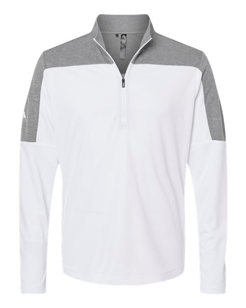 Adidas. Men's Ultimate365 Lightweight Colorblocked Quarter-Zip Pullover. A552