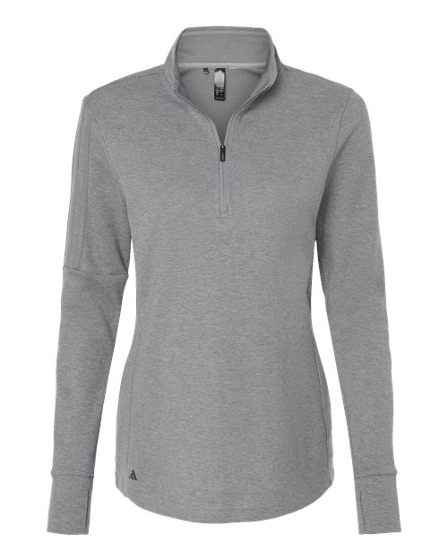 Adidas. Women's 3-Stripes Quarter-Zip Sweater Pullover. A555