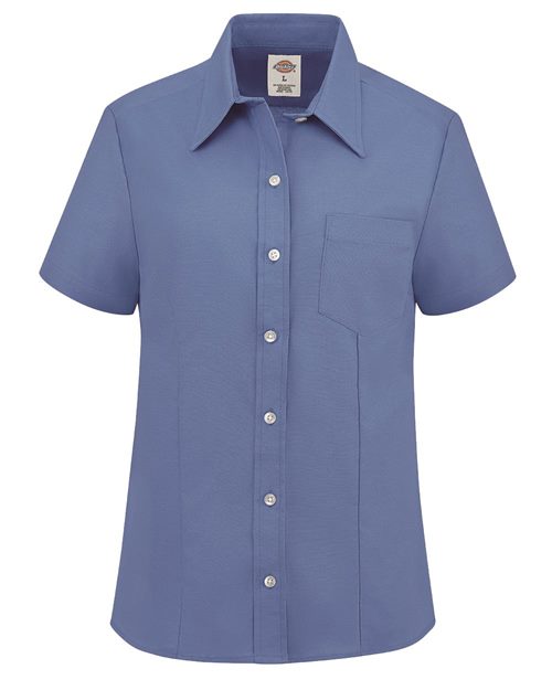 Dickies. Women's Short Sleeve Stretch Oxford Shirt. S254
