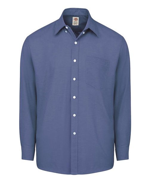 Dickies. Long Sleeve Oxford Shirt - Tall Sizes. SSS36T
