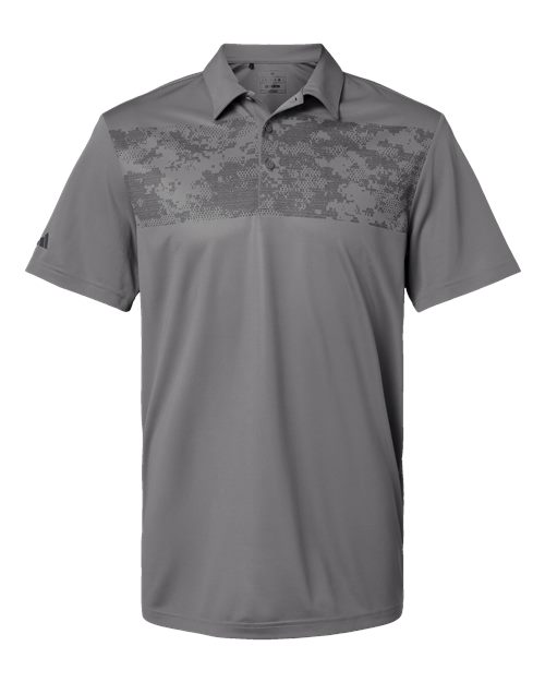 Adidas. Camo Chest Print Polo. A585