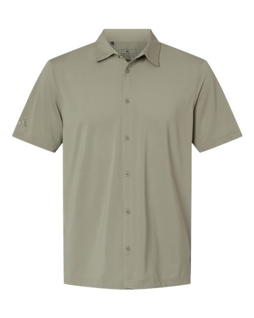 Adidas. Men's Full Button Down Short Sleeve Shirt. A595