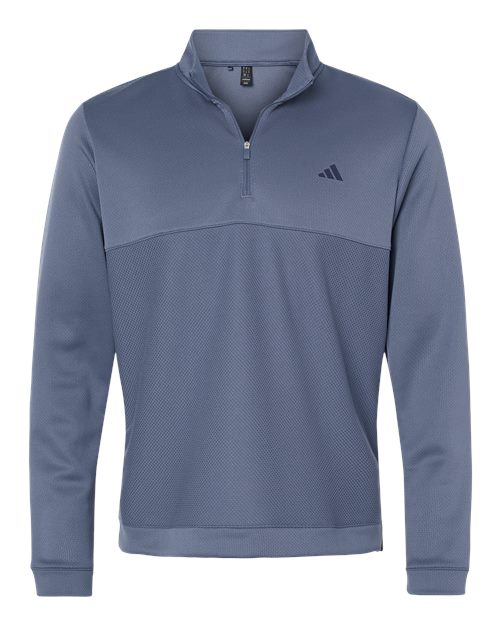 Adidas. Men's Ultimate365 Textured Quarter-Zip Pullover. A2001