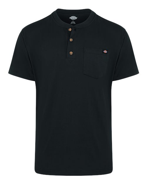 Dickies. Heavyweight Traditional Short Sleeve Henley. WS51