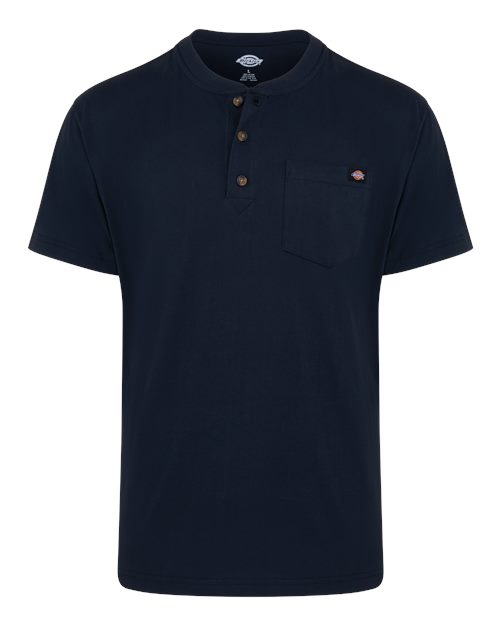 Dickies. Heavyweight Traditional Short Sleeve Henley. WS51