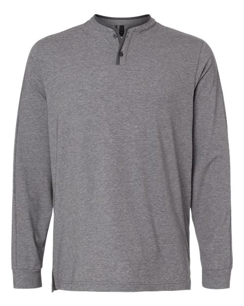 Adidas. Men's Henley Long Sleeve T-Shirt. A597
