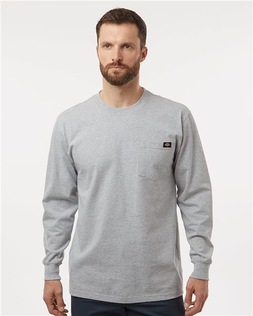 Dickies. Traditional Heavyweight Long Sleeve T-Shirt - Tall Sizes. WL50T