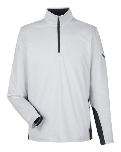 Puma Golf. Men's Mesa Stripe Quarter-Zip Pullover. PG410