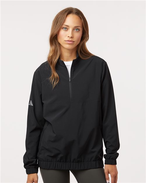 Adidas. Women's Stretch Woven Half-Zip Pullover. A706