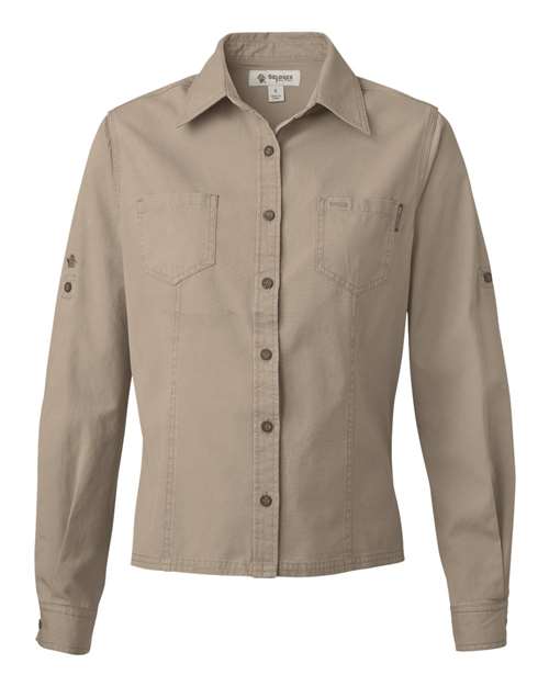 DRI DUCK. Sawtooth Collection Women's Mortar Long Sleeve Shirt. 8284