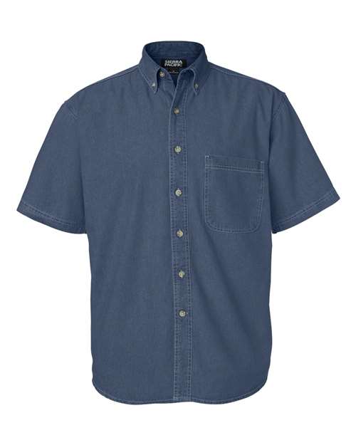 Sierra Pacific. Denim Short Sleeve Shirt Tall Sizes. 6211