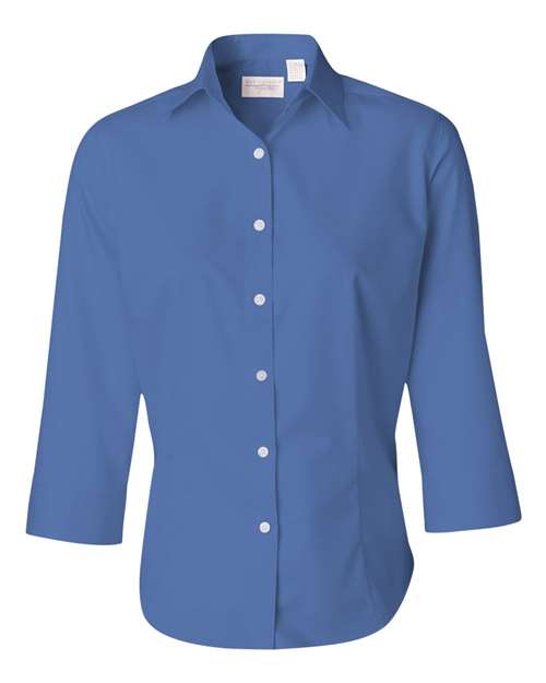 Van Heusen. Women's Three-Quarter Sleeve Baby Twill Shirt. 13V0527