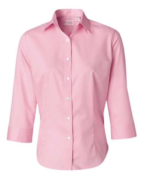 Van Heusen. Women's Three-Quarter Sleeve Baby Twill Shirt. 13V0527
