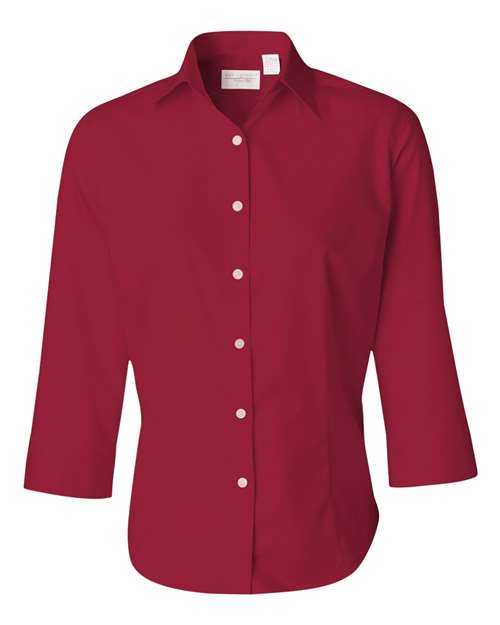 Van Heusen. Women's Three-Quarter Sleeve Baby Twill Shirt. 13V0527