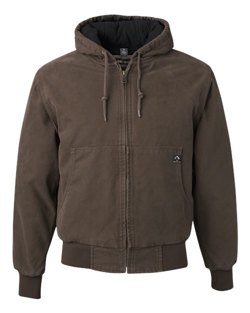 DRI DUCK. Men's Tall Cheyenne Boulder Cloth™ Hooded Jacket with Tricot Quilt Lining. 5020T