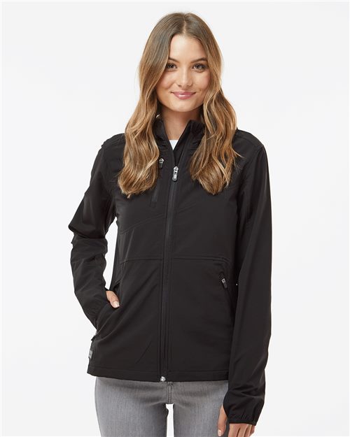DRI DUCK. Women's Ascent Soft Shell Hooded Jacket. 9411