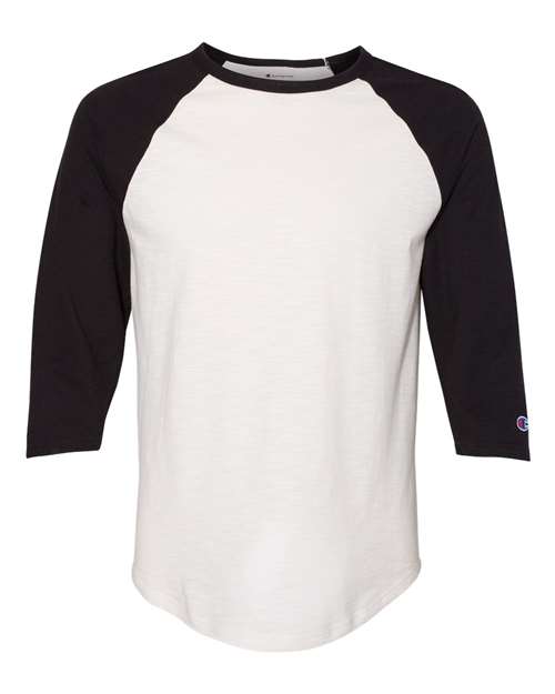 Champion. Premium Fashion Raglan Three-Quarter Sleeve Baseball T-Shirt. CP75