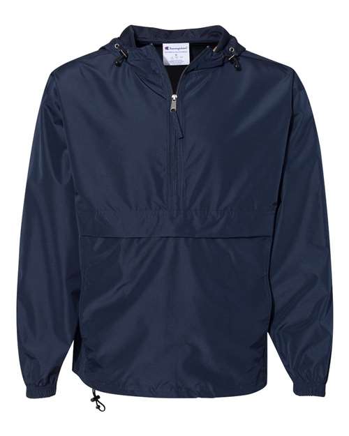 Champion. Hooded Packable Quarter-Zip Jacket. CO200