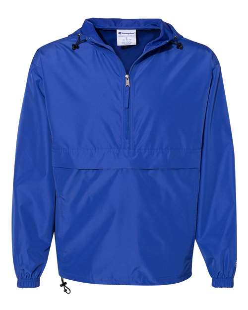 Champion. Hooded Packable Quarter-Zip Jacket. CO200