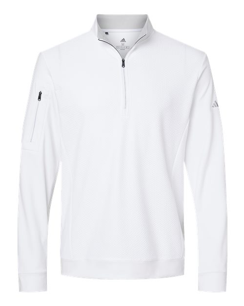 Adidas. Men's Textured Quarter-Zip Pullover. A295