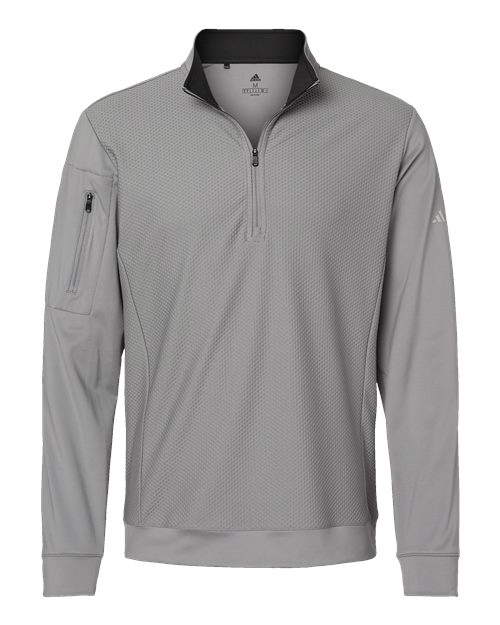 Adidas. Performance Textured Quarter-Zip Pullover. A295