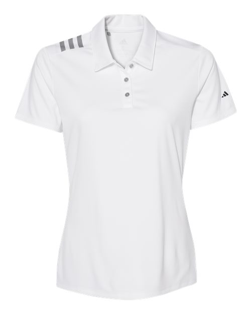 Adidas. Women's 3-Stripes Shoulder Polo. A325