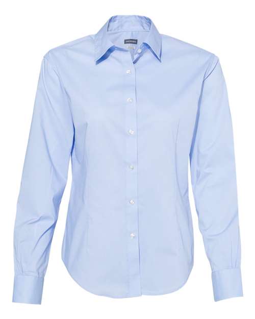 Van Heusen. Women's Cotton/Poly Solid Point Collar Shirt. 13V5053
