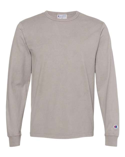 Champion. Garment-Dyed Long Sleeve T-Shirt. CD200