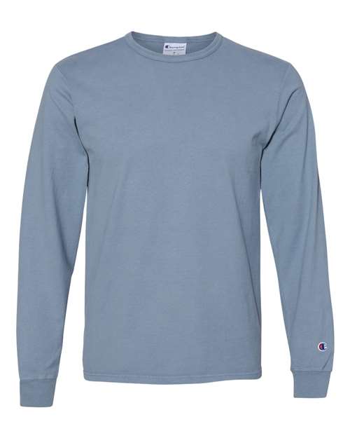 Champion. Garment-Dyed Long Sleeve T-Shirt. CD200