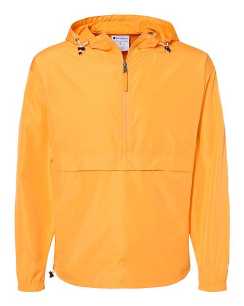 Champion. Hooded Packable Quarter-Zip Jacket. CO200