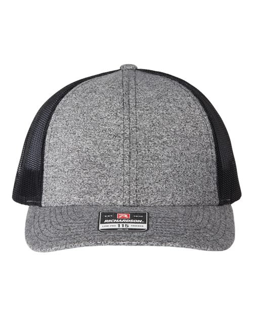 Richardson. Low Pro Heather Trucker Cap. 115CH