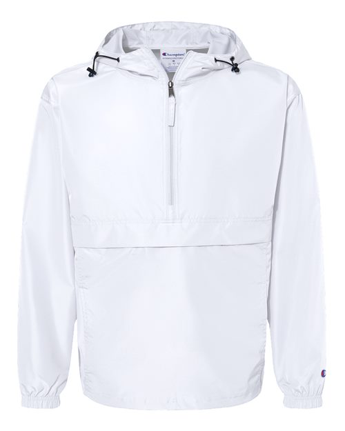 Champion. Hooded Packable Quarter-Zip Jacket. CO200
