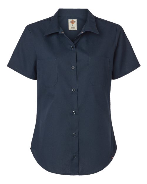 Dickies. Women's Industrial Short Sleeve Work Shirt. 5350