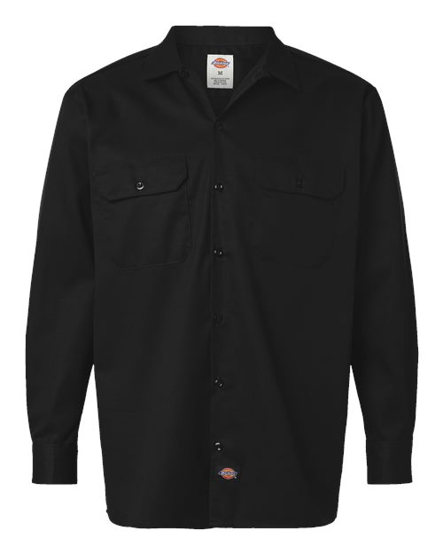 Dickies. Long Sleeve Work Shirt - Tall Sizes. 5574T