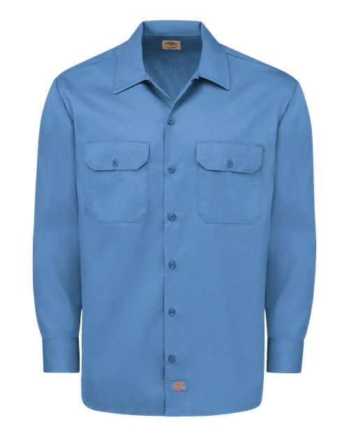 Dickies. Long Sleeve Work Shirt - Tall Sizes. 5574T