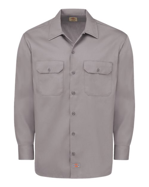 Dickies. Long Sleeve Work Shirt - Tall Sizes. 5574T