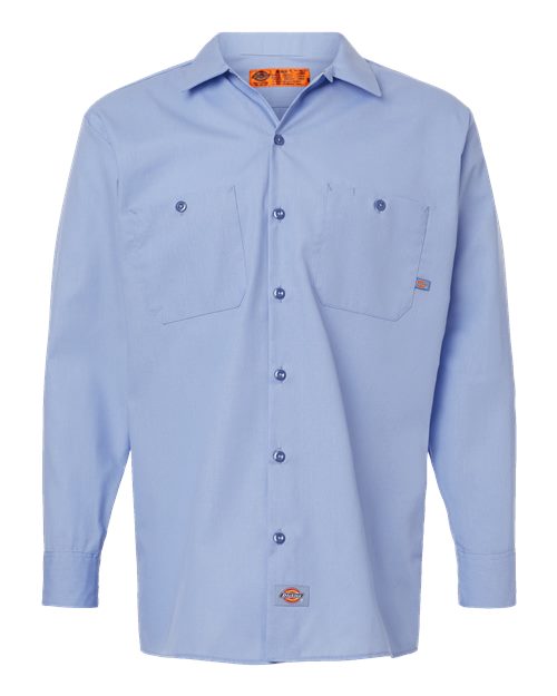 Dickies. Industrial Long Sleeve Work Shirt - Tall Sizes. L535T