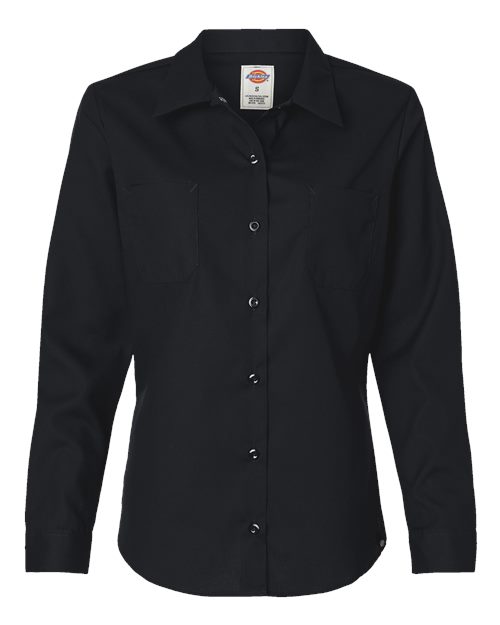 Dickies. Women's Long Sleeve Industrial Work Shirt. L5350