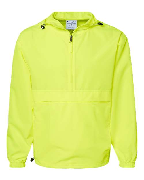 Champion. Hooded Packable Quarter-Zip Jacket. CO200
