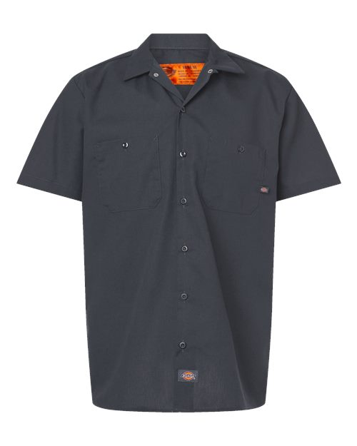 Dickies. Industrial Short Sleeve Work Shirt - Tall Sizes. S535T