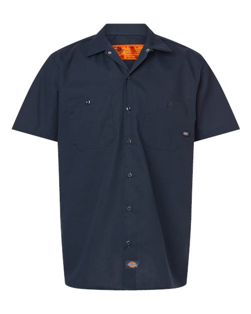 Dickies. Industrial Short Sleeve Work Shirt - Tall Sizes. S535T