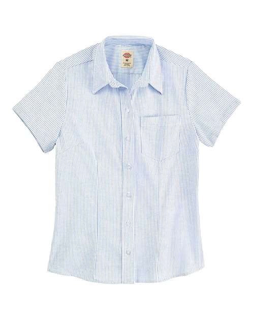 Dickies. Women's Short Sleeve Stretch Oxford Shirt. S254