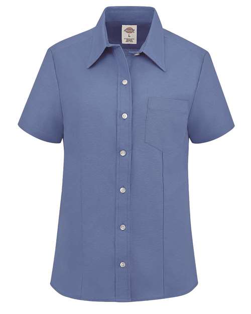 Dickies. Women's Short Sleeve Stretch Oxford Shirt. S254