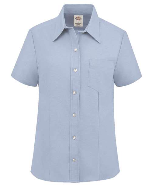 Dickies. Women's Short Sleeve Stretch Oxford Shirt. S254