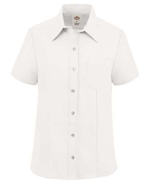 Dickies. Women's Short Sleeve Stretch Oxford Shirt. S254
