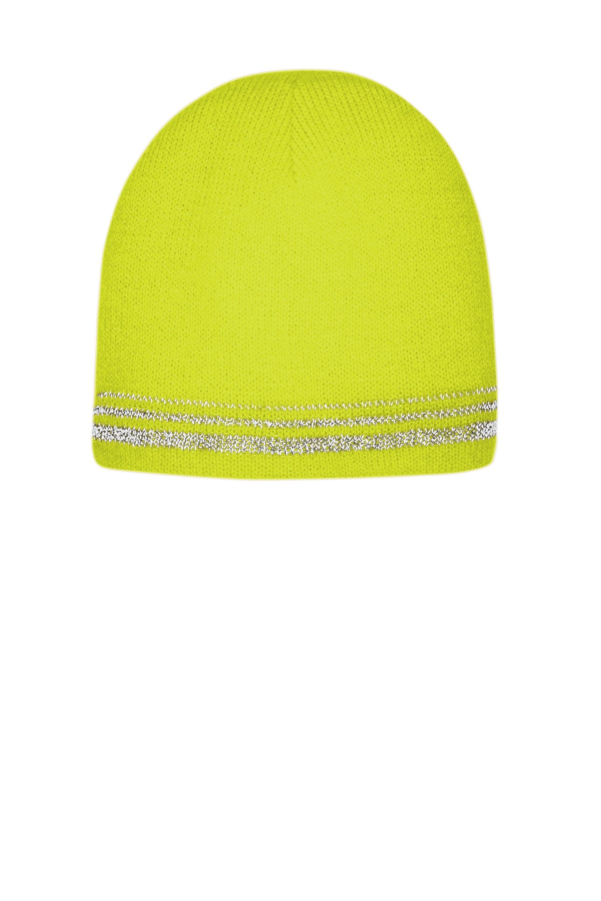 CornerStone Lined Enhanced Visibility with Reflective Stripes Beanie CS804