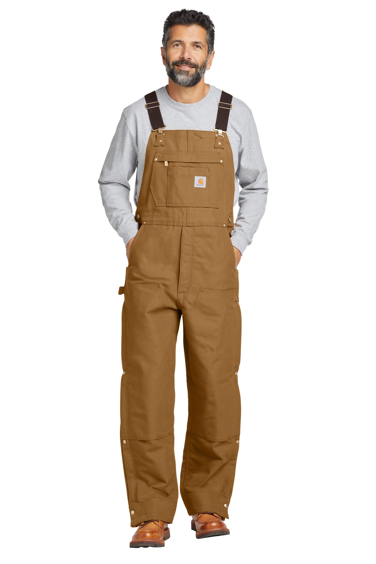 Carhartt Tall Firm Duck Insulated Bib Overalls CTT106672