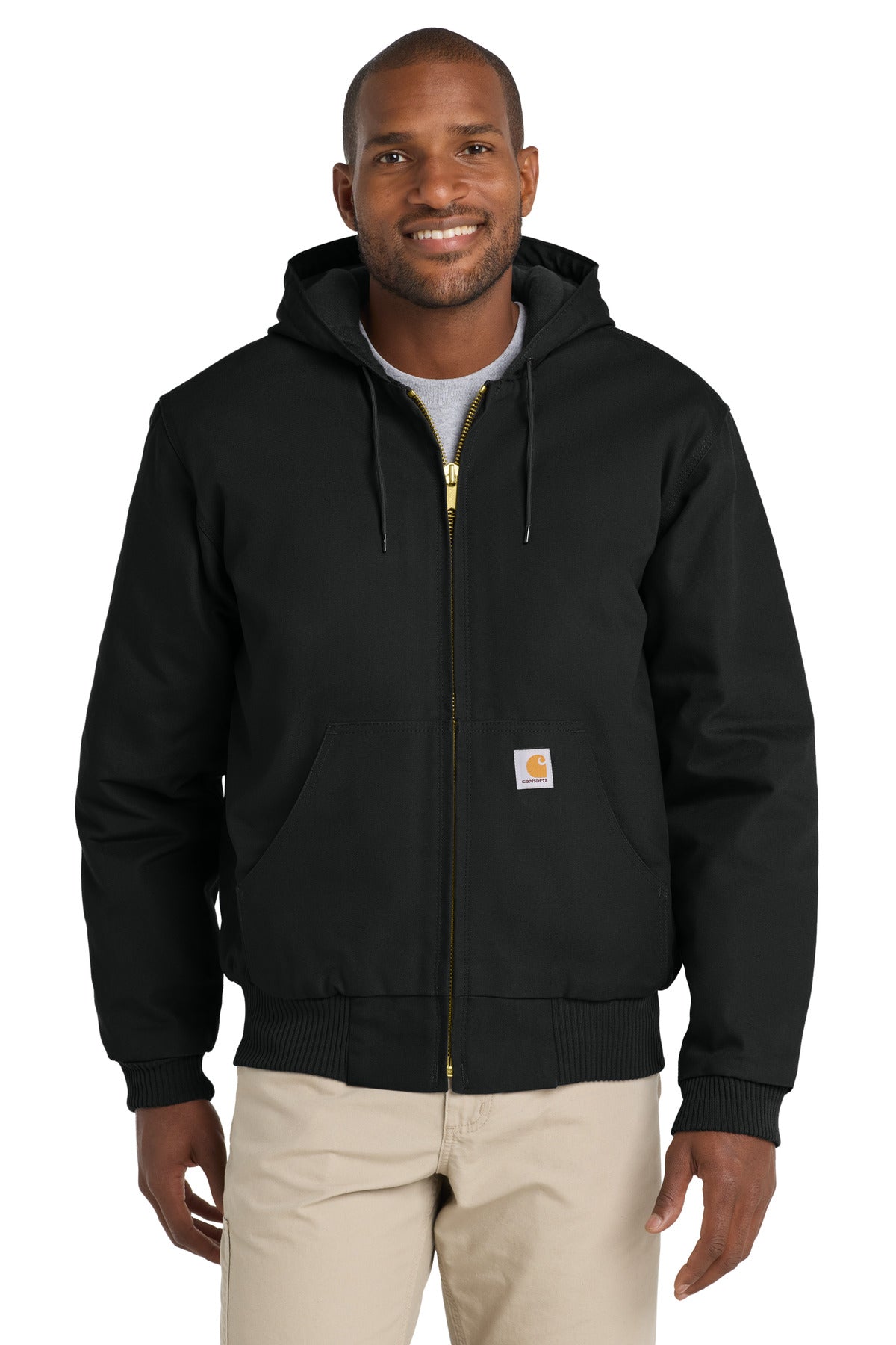 Carhartt Tall Quilted-Flannel-Lined Duck Active Jac. CTT106677