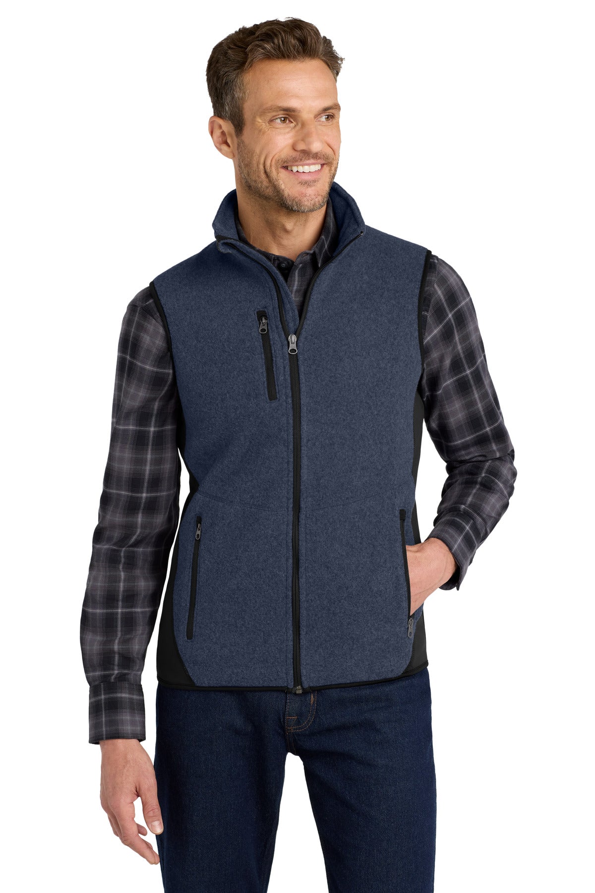 Port Authority R-Tek Pro Fleece Full-Zip Vest. F228